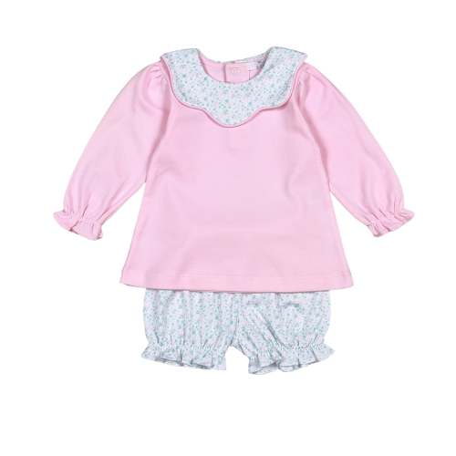 NCL-132 Nicolle Scallop  Pima Bloomers set