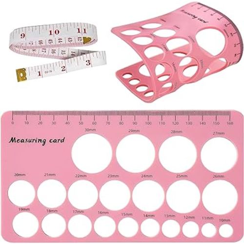 Nipple Rulers, Flange Inserts Sizing Measurement Tool for Breast Pump, Soft Silicone Flange Size Measure, Nipple Measuring for New Mums/Women