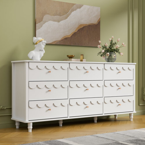 Charlton Home® 9 - Drawer 63.1"W Dresser & Reviews | Wayfair