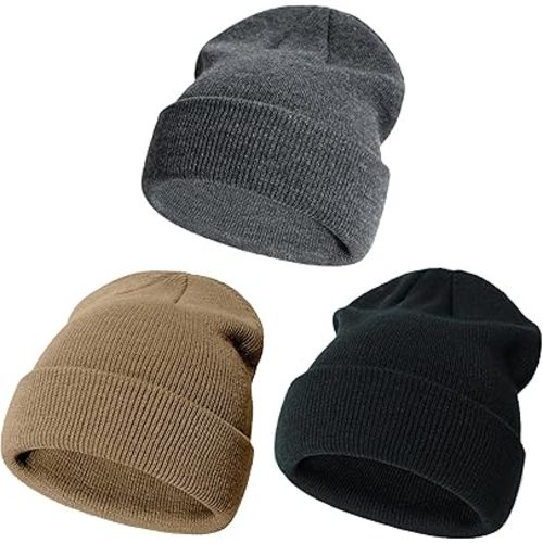YMYDYFC Baby Beanie 3Pack Toddler Beanie Infant Knit Hat Baby Winter Hats for Boy Girl Winter Clothes Warm Knit Cap 0-6Years