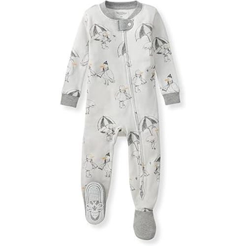Burt's Bees Baby baby-boys Sleeper Pjs, 100% Organic Cotton, One-piece Footie, Zip Up Jumpsuit, Snug Fit Pajamas