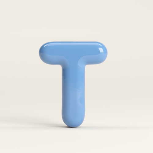 Letter S – handcrafted ceramic decor