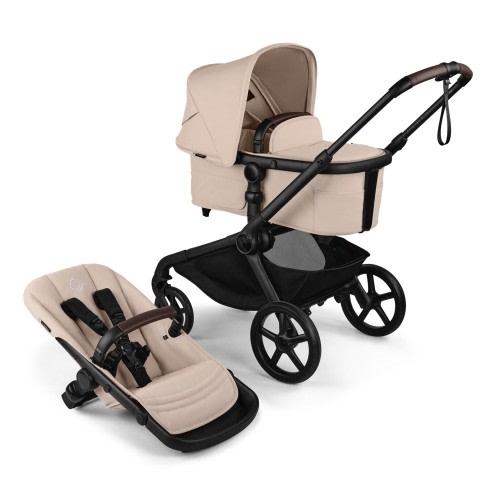 Bugaboo Kangaroo Stroller With Bassinet Desert Taupe