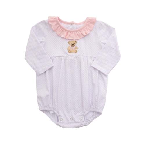 Teddy Bear Ruffle Bubble – Posh Tots Children's Boutique