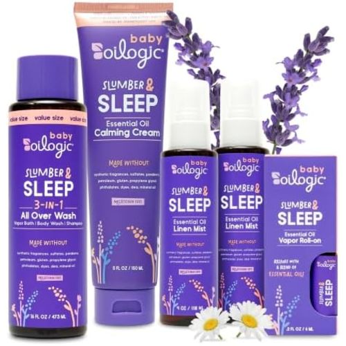 Oilogic Slumber & Sleep Bath Baby Essentials Gift Set - Baby Care Products