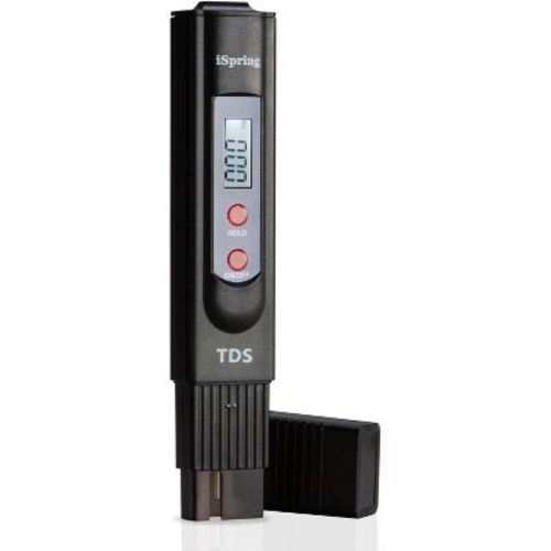 iSpring TDS2 Digital 2-Button TDS Meter with Backlit LCD, Black