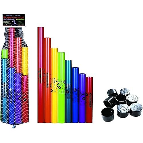 Boomwhackers® C Major Diatonic Scale Set with Octavator Caps 8-Pack