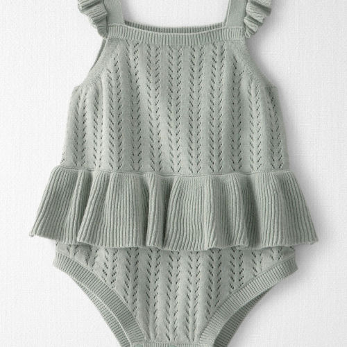 Baby Girl Organic Cotton Bubble in Green | Carter’s Oshkosh Canada