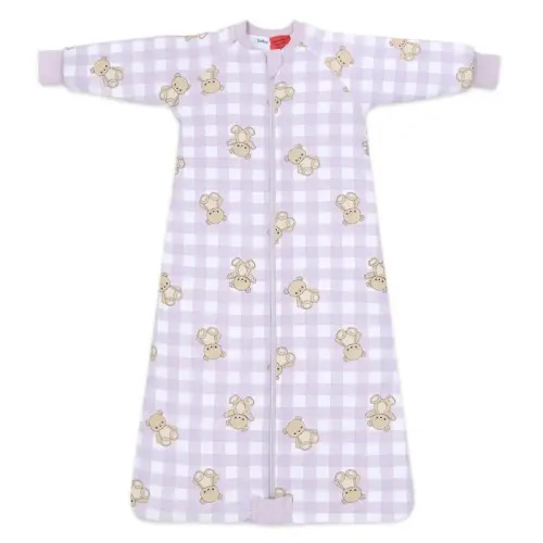 4Baby Long Sleeve Sleeping Bag 3.5 Tog Teddy Bears Size 3-12 Months | Baby Bunting AU