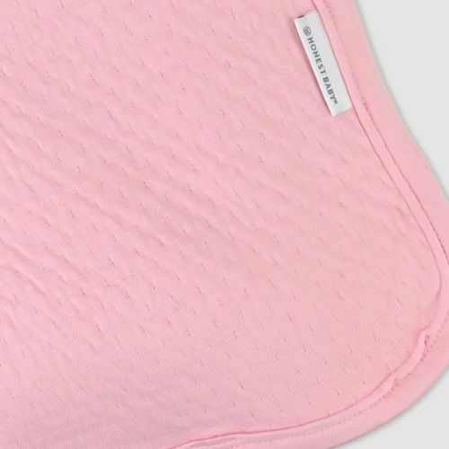 Honest Baby Matelasse Receiving Blanket - Pink: Organic Cotton, Solid Pattern