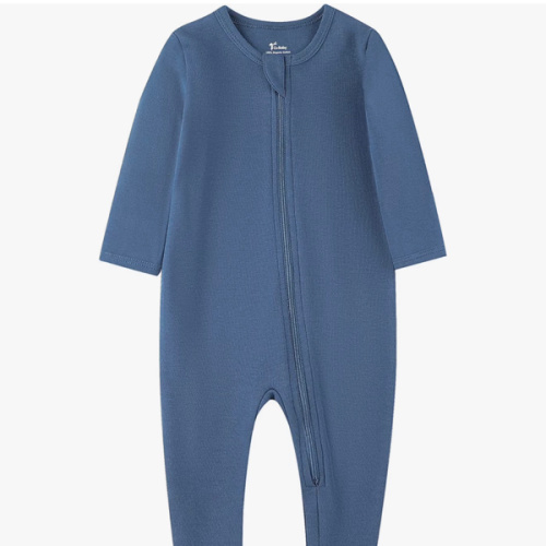 O2 BABY Baby Boys Girls Organic Cotton Zip-Front Sleeper Pajamas, Footed Sleep 'n Play