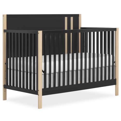 Dream On Me Soho Convertible Crib In Matte Black Vintage