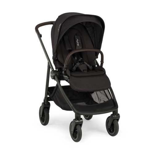 Nuna SWIV Stroller | 360° Swivel Wheels - Cavair/Chocolate - Traveling Tikes
