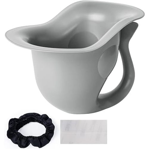 Potty for Newborn Baby Potty Training; for Diaper Free Baby Elimination Communication Indoor & Outdoor; Attractive Fish Shape (Grey)