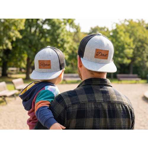Personalized Father and Son Hats, Dad and Baby Matching Hats, Custom Snapback Hat with Name, Toddler Cap, Adult Kid Hat,Gift for Dad,Dad Hat