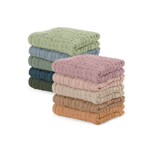 Muslin Washcloths - Pack of 10