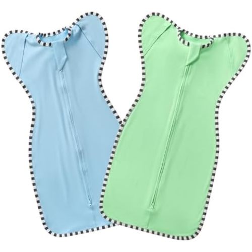 Transitional Swaddle Blanket Sack 2-Pack, Baby Sleep Sack, Arms Up Design, Newborn Swaddle for Boys Girls