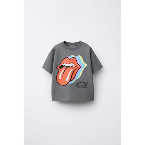ROLLING STONES © PRINTED T-SHIRT - Mid-gray | ZARA United States