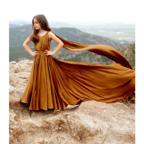 Junie Impact Dress in Dark Honey | Statement Dress | Joyfolie