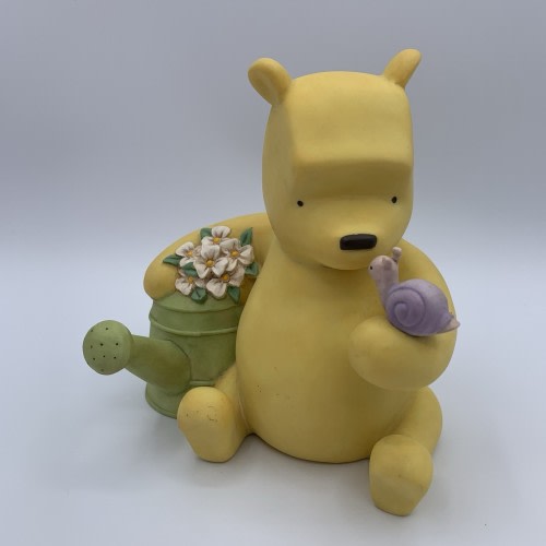 Classic Pooh Watering Can Figurines Standing or Wall Mount Home Decor Nursery