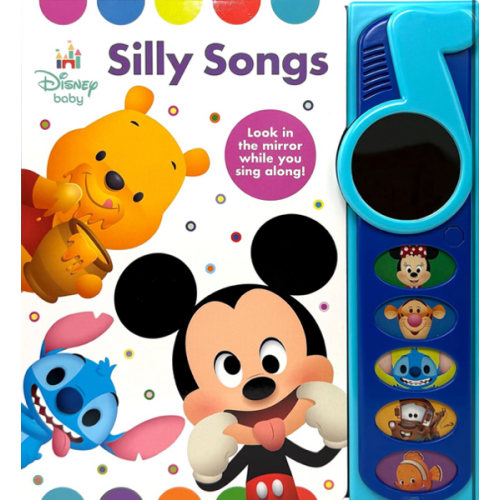 Disney Baby Mickey Mouse, Winnie, Stitch, and More! - Silly Songs Mirror Sound Book - PI Kids