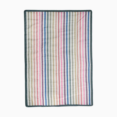 Little Unicorn Outdoor Blanket - Chroma Rugby Stripe, 5 X 7 Ft