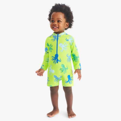 Baby one-piece rash guard in octopus pals | Primary.com