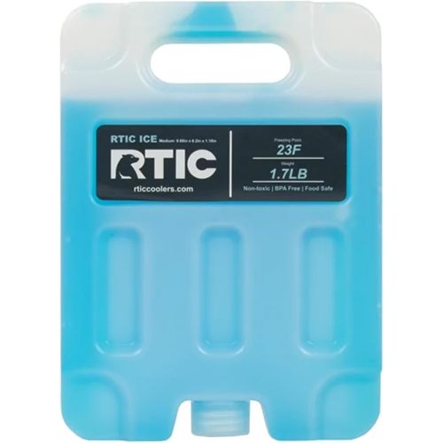 RTIC Refreezable Reusable Cooler Ice Packs Cold Ice Chest Pack Long-Lasting Break-Resistant for Food, Drink, Travel and Storage, 2 Pack