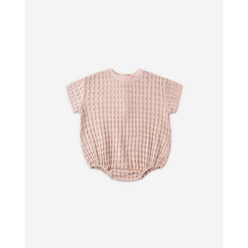 Relaxed Bubble Romper Blush