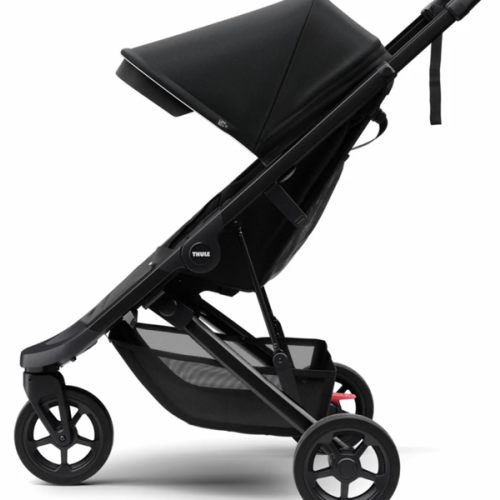 Thule Spring Stroller Bundle - Black/Black with FREE Wheel Reflectors – Capitalkidz