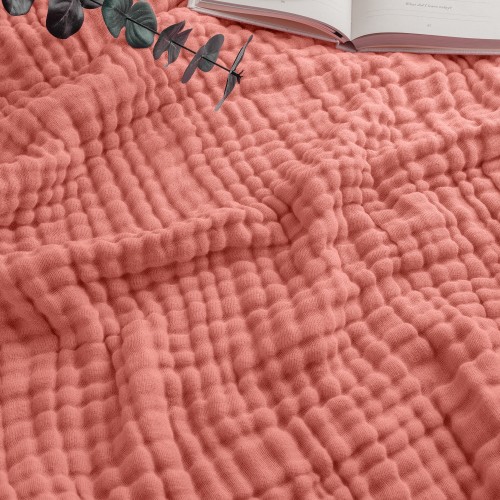 Adult Muslin Blanket in Dusty Rose – Comfy Cubs