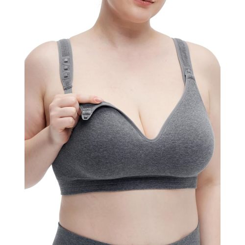 Momcozy Busty U.S. Cotton Nursing Bras for Breastfeeding Maternity Bra