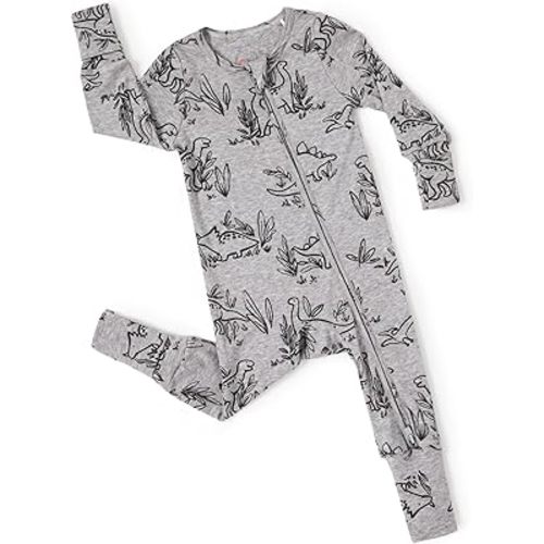 PATPAT Baby Clothes with Premium Soft Wool, Footie Pajama for Baby Boy Girl, Tencel Lyocell Romper Sleeper with 2-Way Zipper