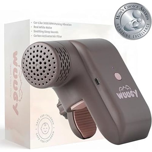 Wuugy Melody - 2025 Mom's Choice Award Winner | Portable Smart Baby Sleep Assistant - Rhythmic Vibration, White Noise, Sleep Sounds & Air Filter | Colic Relief | Compatible with All Cribs & Strollers