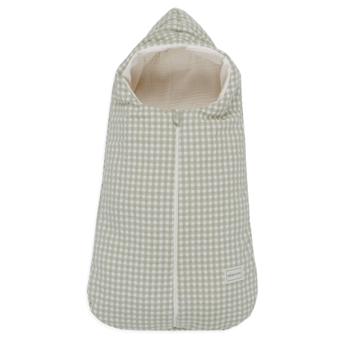 Oval Carrycot Footmuff Vichy Musgo - mid-season