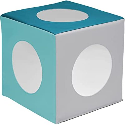 ECR4Kids SoftZone Mirror Activity and Sensory Play Cube, Baby Essentials, Contemporary