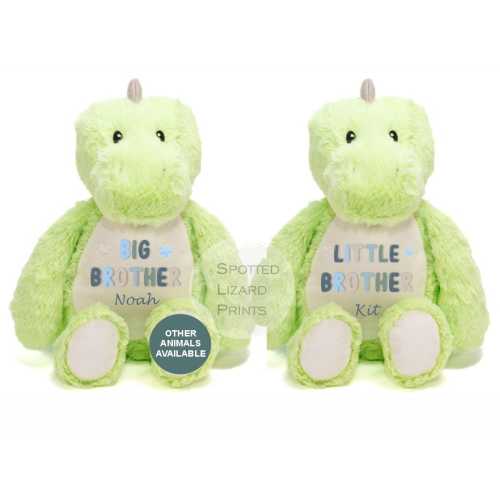 Matching Sibling Teddy, Big Brother & Little Brother Dinosaur Big Sister, Little Sister Unicorn, New Baby Gift Teddy