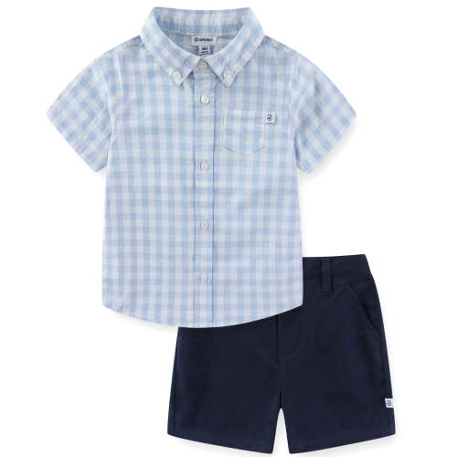 Sperry Woven Button Down Shirt and Short Set (Baby Boys), 2 Piece Set, Sizes 3M-24M