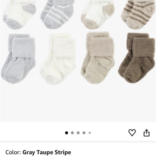 Hudson Baby Baby 8-pack Cotton Rich Newborn and Terry Socks