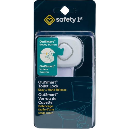 Safety 1st OutSmart Toilet Lock, White, 1 Count (Pack of 1)