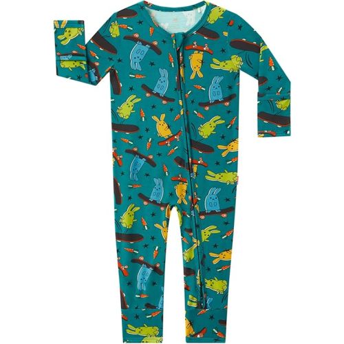 Footless Pajamas Baby Boy Girls, Viscose from Bamboo Baby Pajamas, Two Way Zipper Sleepers, Newborn Pjs