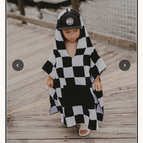 Checker Poncho Towel
