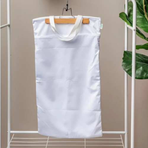 Large Zipper Hanging Wet Bag, Laundry Bag with Handles
