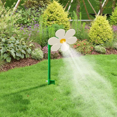 360° Rotating Crazy Daisy Sprinkler Dancing Flower Water Tool for Outdoor Lawn Garden Yard, Fun Irrigation and Play for People & Pets with Sturdy Base & Vibrant Design