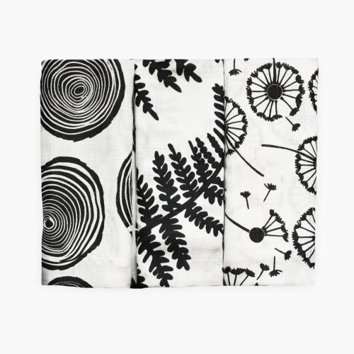 Etta Loves Sensory Muslin 3-pack - Plant