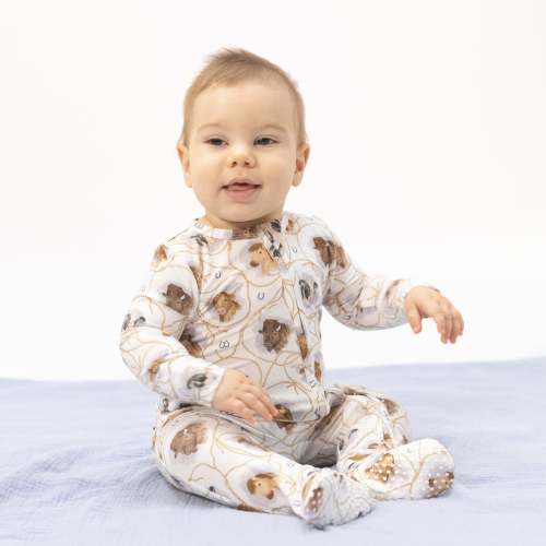Farm Animals Rope Cameos Uni - 2 Way Zipper Footie – Angel Dear