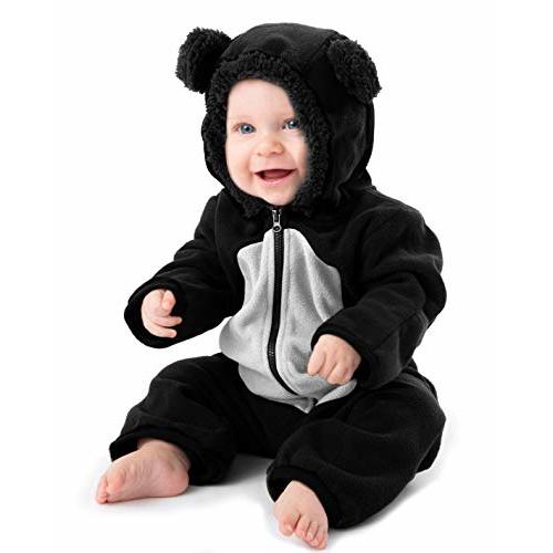Cuddle Club Fleece Baby Bunting Bodysuit with Hood, Convertible Mittens & Booties, Car Seat Friendly, Soft & Warm, Easy Zip