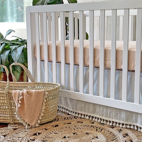 Pink Crib Sheet - Desert Rose | Crane Baby