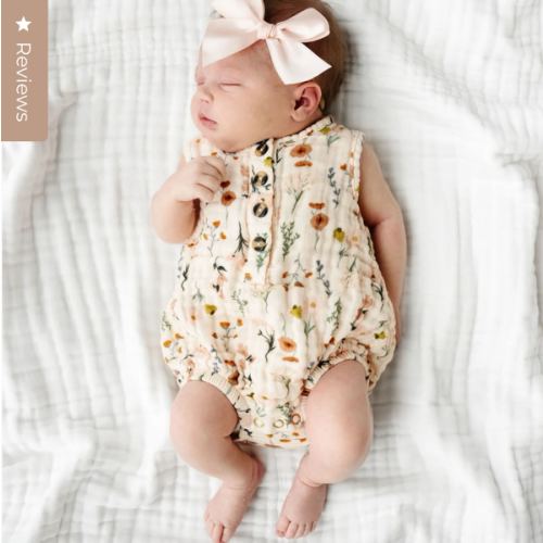 Cloud Muslin™ Bubble Romper - Rachel