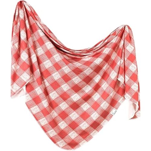 Copper Pearl Large Premium Knit Baby Swaddle Receiving Blanket Ralphie